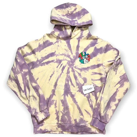 Late Lunch Other - Late Lunch Tie Dye Bleached T-Rex Dinosaur Designer Hoodie Sweatshirt - Mens XL